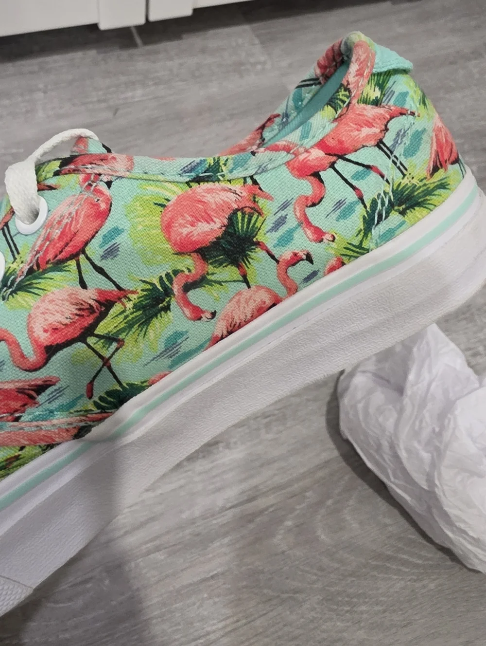Vans Ultra Cush - Flamingo Tie Closure Shoes Sneakers Sz. 7.5 - NWOB - Picture 7 of 10
